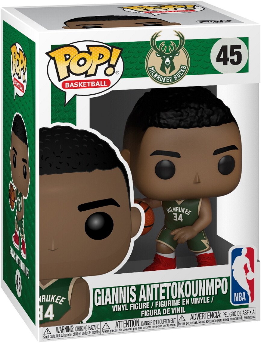 NBA Milwaukee Bucks - Giannis Antetokounmpo 45 - Funko Pop