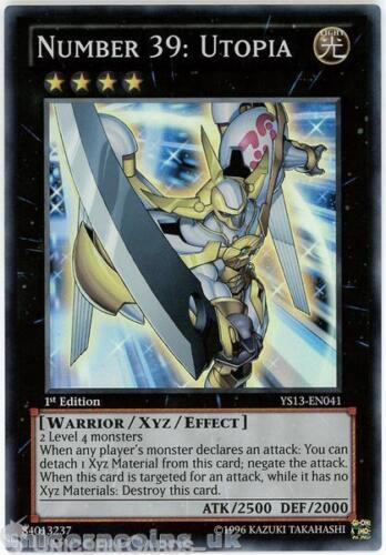 YS13-EN041 Number 39: Utopia Super Rare 1st Edition Mint YuGiOh Card - Picture 1 of 1