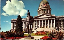 Chief Massasoit State Capitol Salt Lake City Utah Postcard