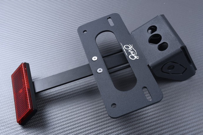 Support de plaque Z800 réglable pour passer le contrôle technique moto