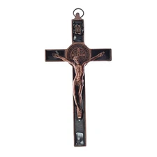 MTYIQS 19.5x9.5cm Crucifix Wall Cross Catholic Saint Cross Jesus Christ Vinta...