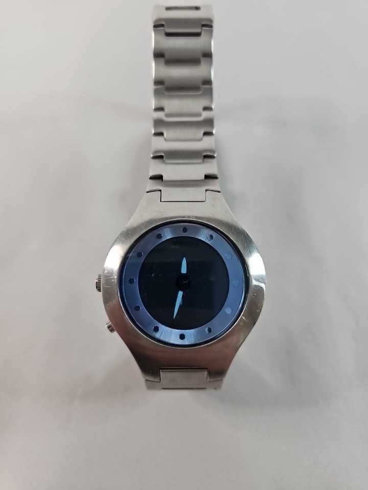 Men's Fossil Big Tic All Stainless Steel Ana-digi Silver