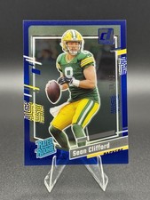 2023 Panini Clearly Donruss - Rated Rookie Sean Clifford #82 Blue /99 (RC)