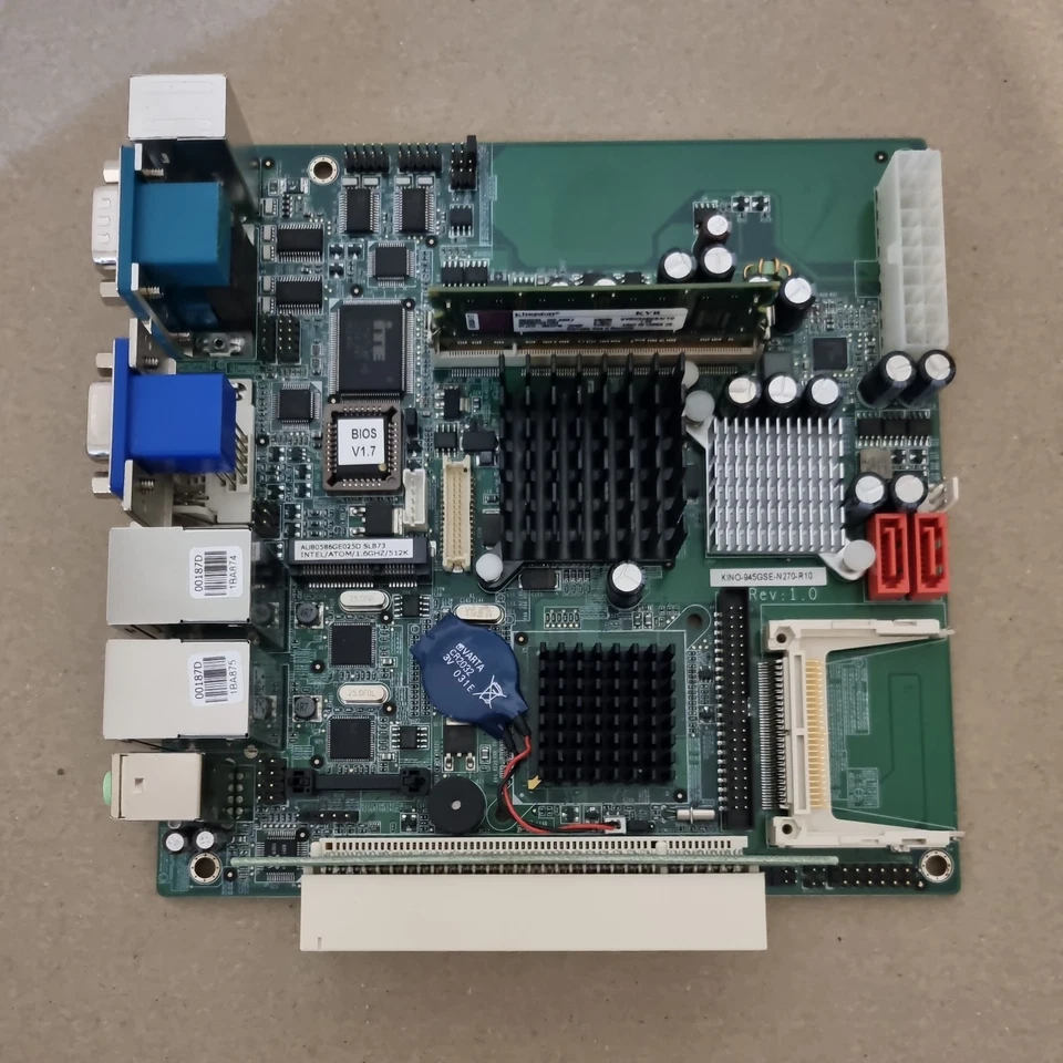 Intel Atom N270 1GB RAM Industrial Fanless Mini-ITX CPU + motherboard SBC - Image 2 of 4