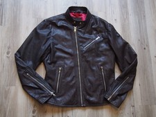 GIACCA IN PELLE DIESEL R- RAMYTON TAGLIA XL MARRONE STILE BIKER/CAFE RACER