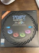Tosy Flying Disc Frisbee Light Up Rechargeable 108 RGB Colors or 36 Bright LEDs