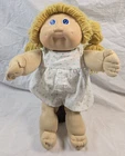 Vintage 1980s Coleco Cabbage Patch Kid Doll Blonde Pigtails Blue Eyes