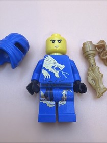 Lego Ninjago Jay DX Minifigure Good Condition 2521 2519 Dragon Nunchucks