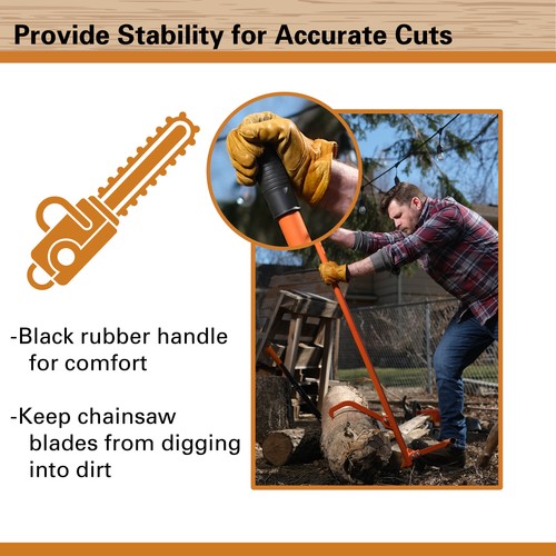 Felled Steel Timberjack - 48in Timber Jack Cant Hook Roller for 12in Wide Logs - Picture 4 of 9