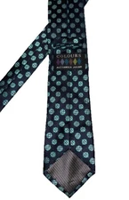 Alexander Julian Colours Men's Tie Handmade 100% Polyester 60” Blue/Green