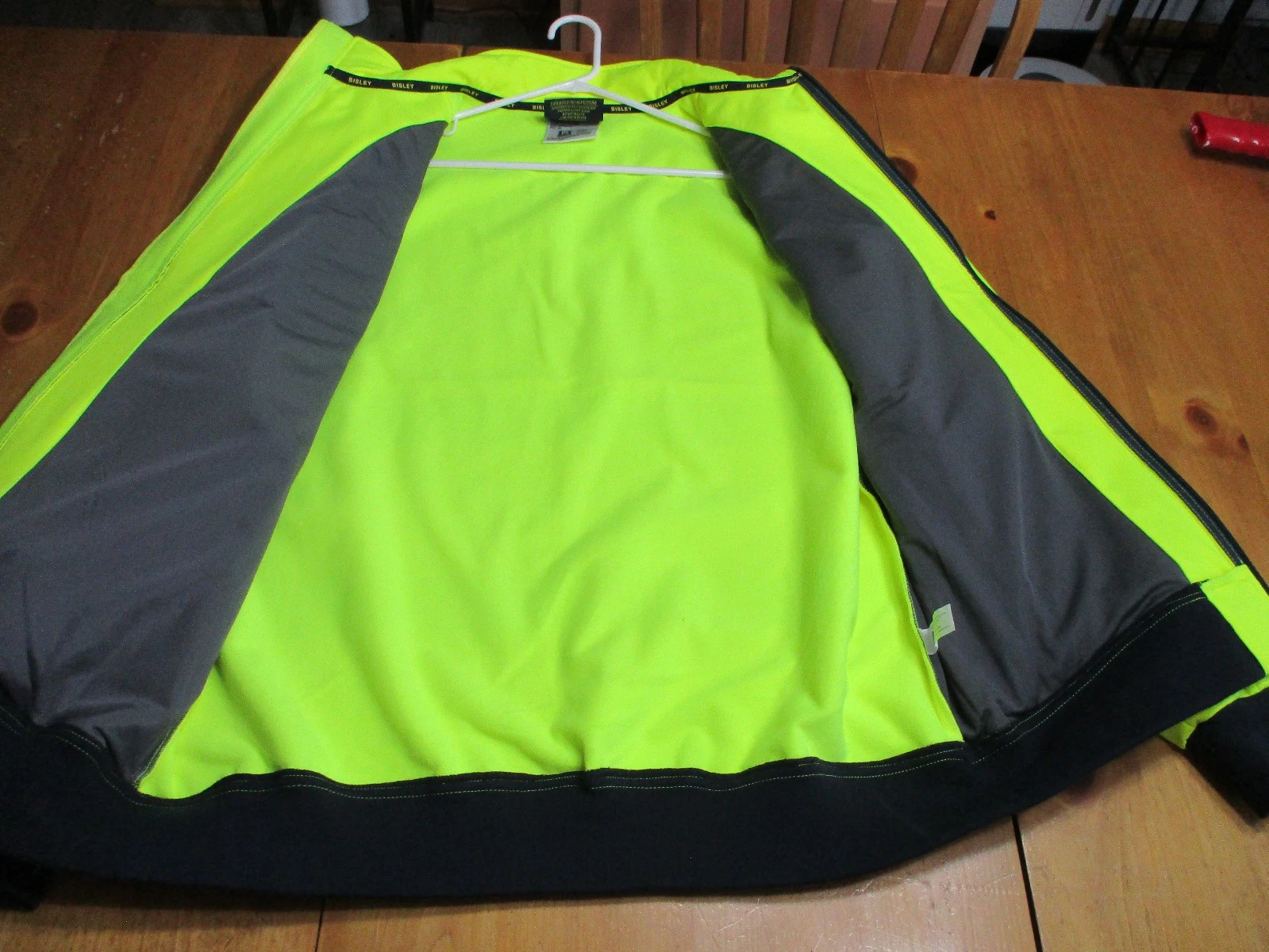 New No Tag Bisley Workwear Jacket Ansi Type R Class 3 Soft Shell,2 XL Excellent! image 16
