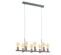 Pendelleuchte 8 Flamm E27 Deckenlampe Lampe HäNgeleuchte HäNgelampe