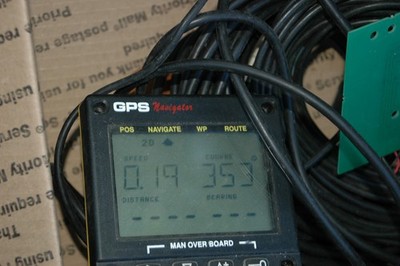 Vintage Working NEXUS SILVA GPS Navigator Marine  J-Box and Antenna 12v   (UD )