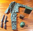 GI Joe 1964 Action Marine 7700 Fatigue outfit and accessories - Rare