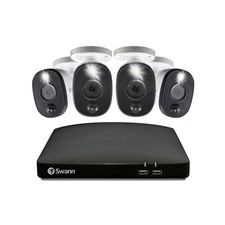 Swann Security Camera DVR, 1080p HD, 1TB, 8 Channels, 4 Cameras In/Out Door