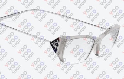 [Gentle Monster X Prada 2 A02 Silver Clear Brille] / Original / Neu