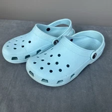 Crocs Kids Classic Clog Size J3 Shoes Sandals Light Blue Aqua 204536 Unisex J 3