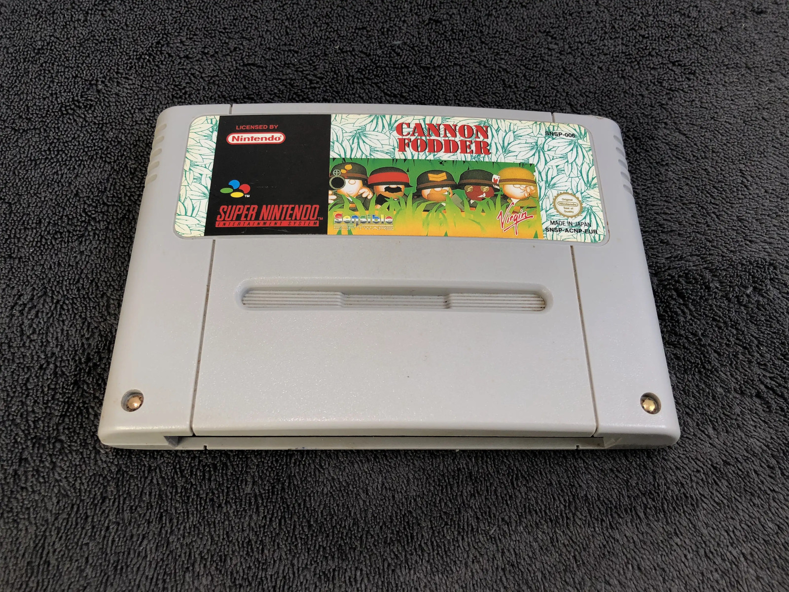 Super Nintendo Cannon Fodder EUR Trés Bon état