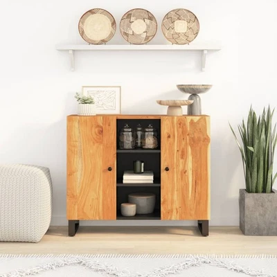 Sideboard 2 Türen Kommode Flurschrank Schrank Wohnzimmer Massivholz Mango vidaXL