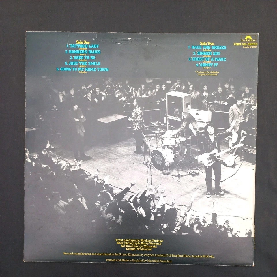 Rory Gallagher - The Best Years, LP, (Vinyl) A1 B3 UK  NEAR MINT VINYL  - Image 2 of 4