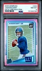 2025 PANINI DONRUSS OPTIC PREV-PINK #400 JAXSON DART ROOKIE RC PSA 8