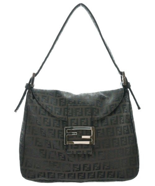 FENDI Zucchini Pattern Handbag 8BR004 Brown Black Women From Japan thumbnail 10