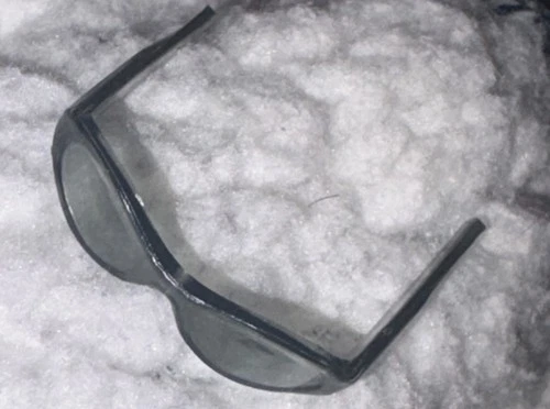 Vintage Black Toy Sunglasses - Miniature Doll Barbie Type Eyewear Accessory