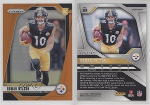 2024 Panini Prizm Rookies Orange Prizm /249 Roman Wilson #384 Rookie RC