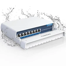 8-Port PoE Switch Gigabit- Waterproof Outdoor Ethernet Unmanaged Network Swit...