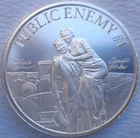 1 oz. Bonnie & Clyde - Public Enemy #1 BU round .999 fine silver