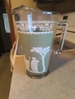Vintage JEANETTE GREEN HELLENIC GRECIAN  Pitcher With Ice Lip Beer Tea Kool Aid