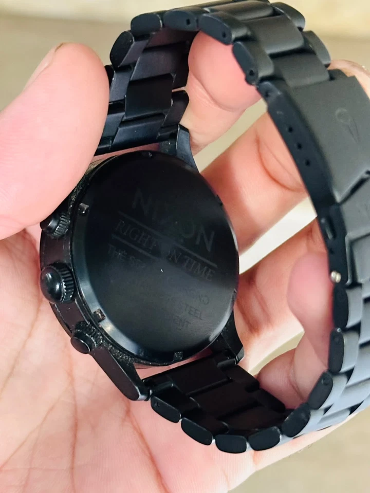 Nixon Right On Time The Sentry Chrono 100M Acero Inoxidable Movimiento Japón - Imagen 3 de 4