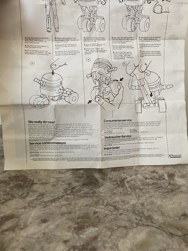 Mask Kenner vintage Notice T-BOB Euro Originale 1985 Bel État ! RARE ! - Imagen 4 de 5