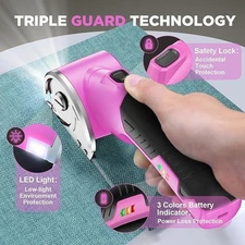 Wireless Electric Scissors - 4V Rechargeable 3000mAh Rotating Cardboard Cutter