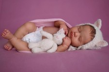 Reborn Baby Dolls 20" Lifelike Girl Sleeping Newborn Realistic Vinyl Full Body