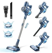 Prettycare Cordless  Lightweight Stick Vacuum Cleaner for Carpet/Pet Hair W200