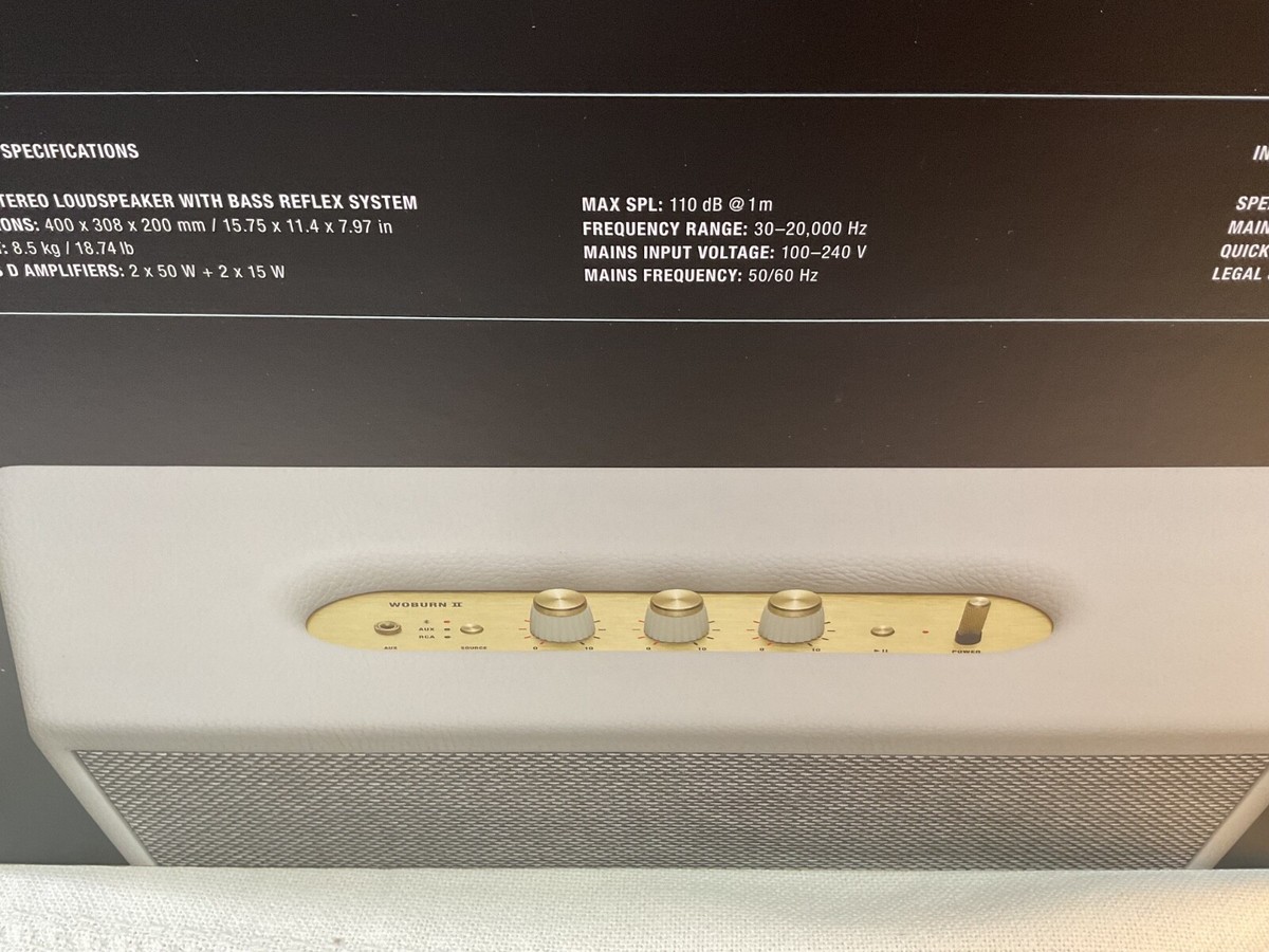 Marshall woburn II ホワイト スマートスピーカー Marshall woburn II ホワイト スマートスピーカー Marshall
