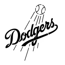 Los Angeles Dodgers Stencil FREE SHIPPING  Reusable  Multiple sizes 