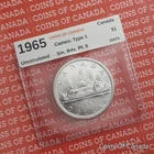 1965 Canada Silver Dollar Coin - Type 1 Small Beads Pt. 5. - Unc. #coinsofcanada