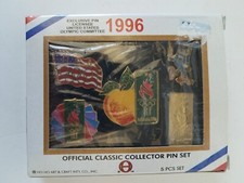 1996 Official Classic Collector Pin Set 5-Pieces Olympic Pins by Ho Ho Arts & Cr