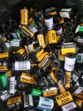 Lot of 150 Assorted 35mm empty film canisters cassettes cartridges Kodak Fuji