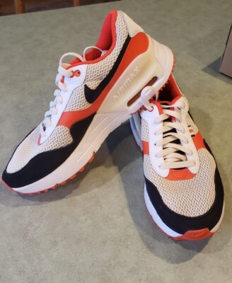 Nike Air Max SYSTM Oregon State Beavers Shoes White Orange Men s Size:  8