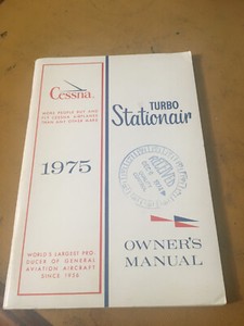 1975 Cessna TU206F Turbo Stationair Owner's Manual
