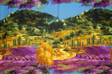 LAVENDER HILLS PANEL FROM MICHAEL MILLER FABRICS- 100% COTTON FABRIC