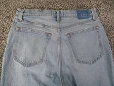 Abercrombie Fitch Jeans Womens 12 Blue Denim 90s Straight Ultra High Rise 30x30
