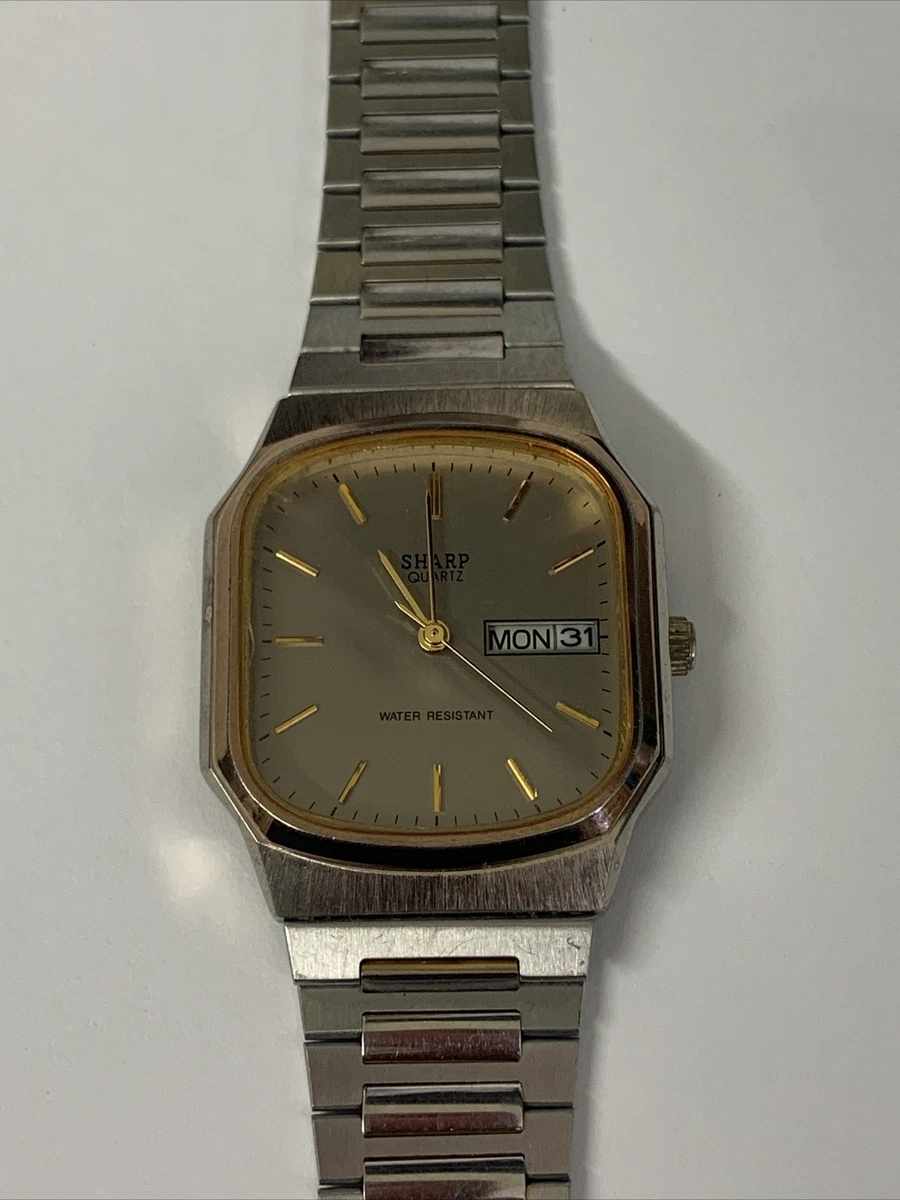 Sharp quartz clearance water resistant watch