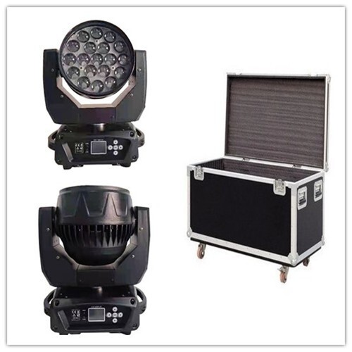 2 Stück Mac Aura 19X15W LED RGBW 4in1 LED Wash Zoom Beam Moving Head Light + Case - Bild 1 von 6