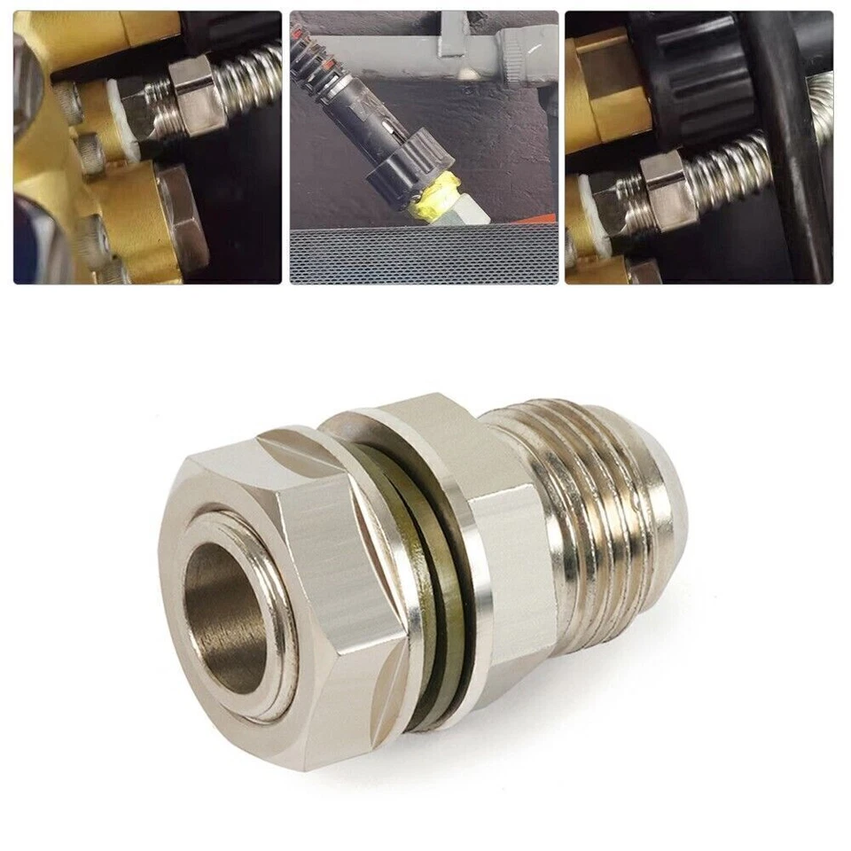 AN10 10AN M18x1.5 Iron Turbo Oil Pan / Oil sump Return Drain Adapter & Fitting Foto 3 de 4