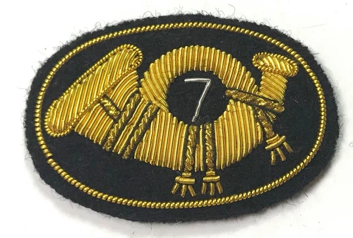 CIVIL WAR 7TH INFANTRY HAT CAP KEPI INSIGNIA-SMALL