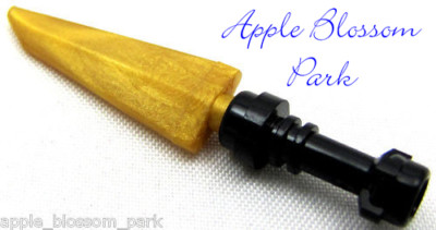 NEW Lego Ninja Minifig GOLD NICK DAGGER - Ninjago Blade Knife Tool